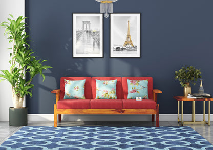 Beamish Wooden 3+1+1 Sofa Set - Urbnfurnish