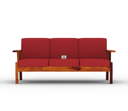 Beamish Wooden 3+1+1 Sofa Set - Urbnfurnish