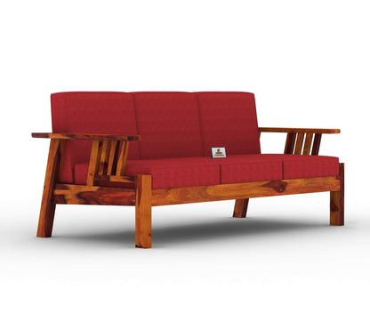 Beamish Wooden 3+1+1 Sofa Set - Urbnfurnish