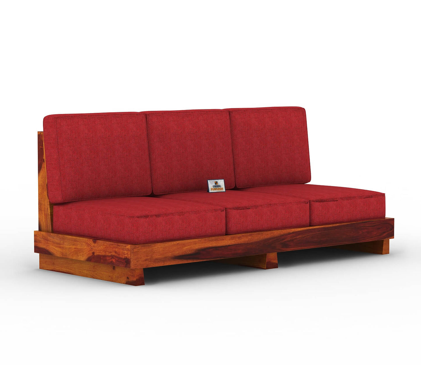 Finlauy Wooden 3+1+1 Sofa Set - Urbnfurnish