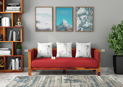 Dallas Wooden 3+1+1 Sofa Set - Urbnfurnish