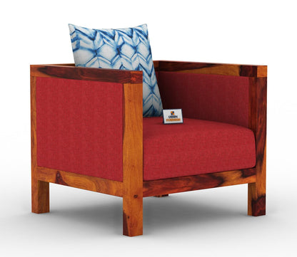 Dallas Wooden 3+1+1 Sofa Set - Urbnfurnish