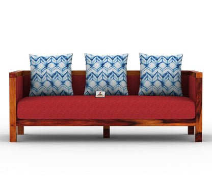 Dallas Wooden 3+1+1 Sofa Set - Urbnfurnish