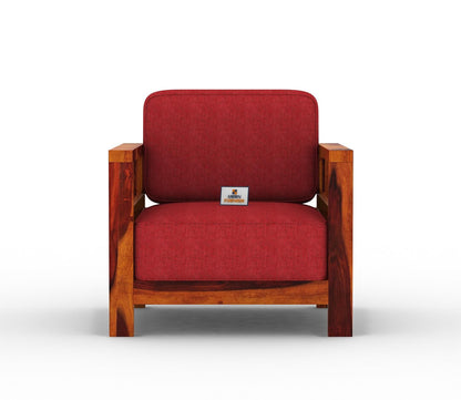 Drake Wooden 3+1+1 Sofa Set - Urbnfurnish