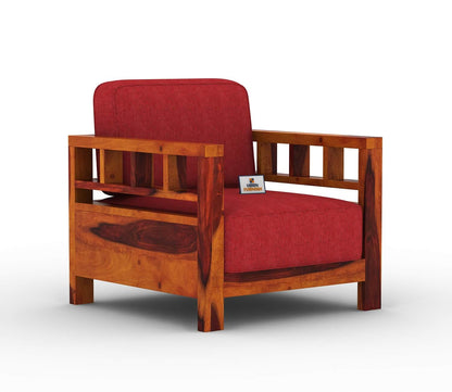 Drake Wooden 3+1+1 Sofa Set - Urbnfurnish