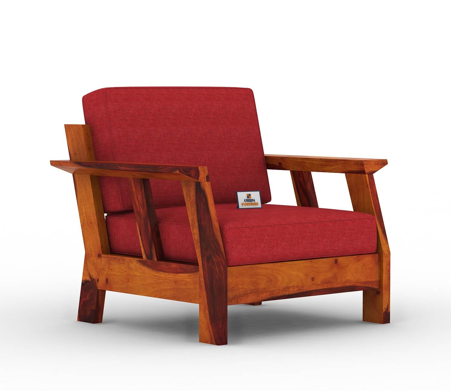Edkin Wooden 3+1+1 Sofa Set - Urbnfurnish