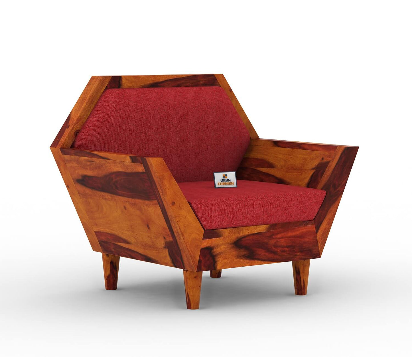 Jones Wooden 3+1+1 Sofa Set - Urbnfurnish