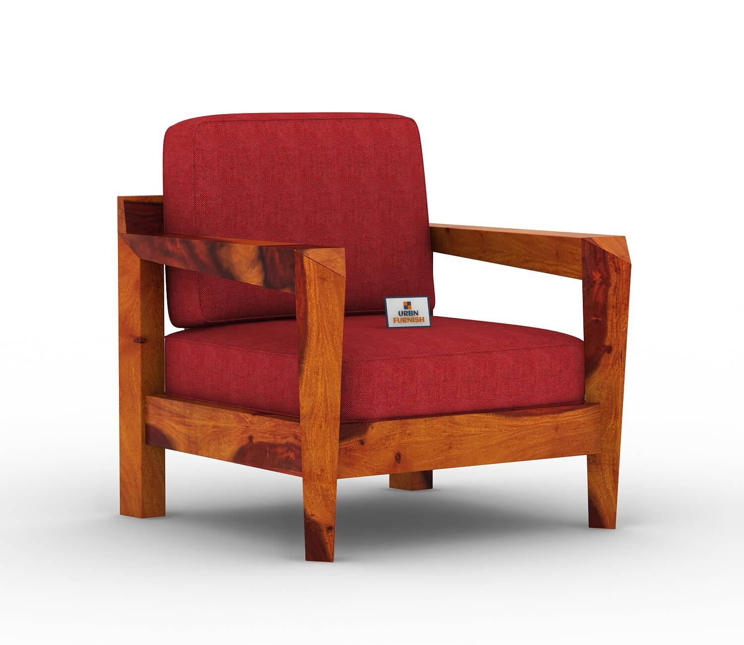 Hampton Wooden 3+1+1 Sofa Set - Urbnfurnish