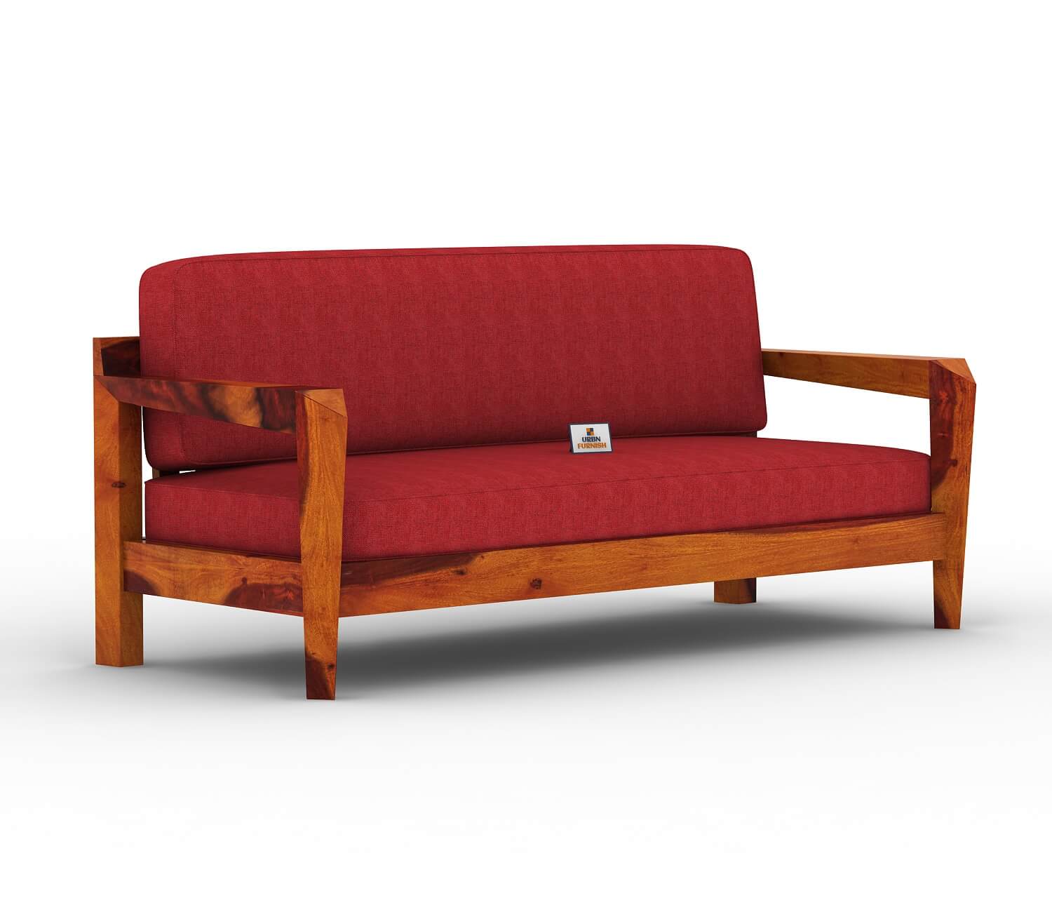 Hampton Wooden 3+1+1 Sofa Set - Urbnfurnish