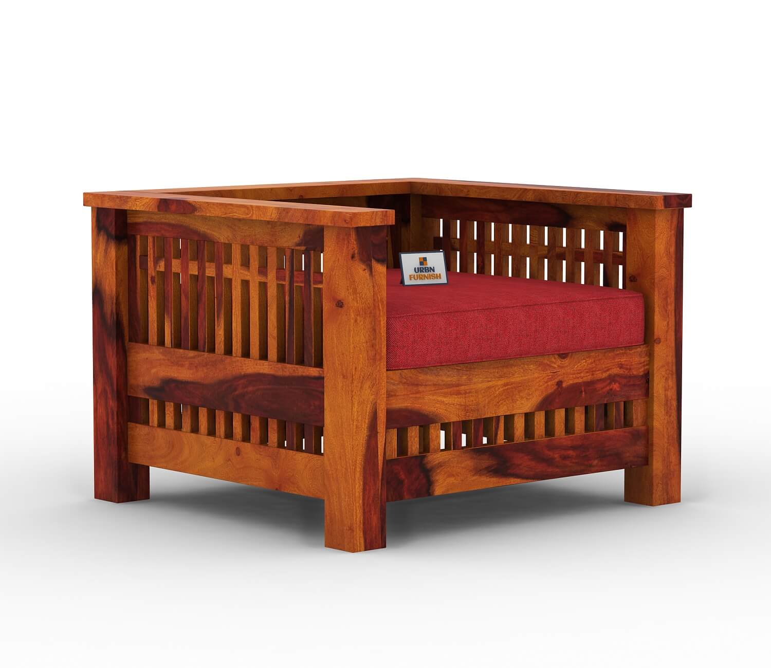 Bradford Wooden 3+1+1 Sofa Set - Urbnfurnish