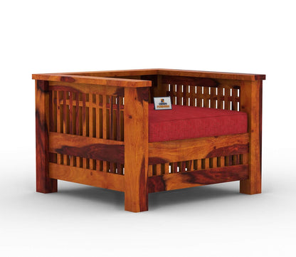 Bradford Wooden 3+1+1 Sofa Set - Urbnfurnish