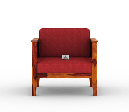 Venice Wooden 3+1+1 Sofa Set - Urbnfurnish