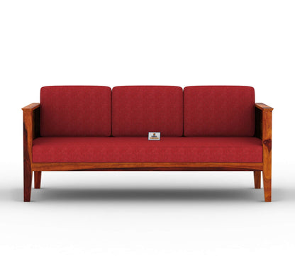 Venice Wooden 3+1+1 Sofa Set - Urbnfurnish
