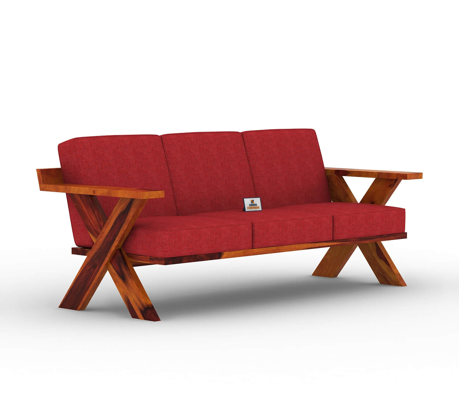 Lewis Wooden 3+1+1 Sofa Set - Urbnfurnish