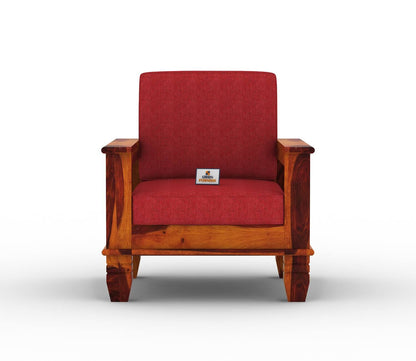Angelic Wooden 3+1+1 Sofa Set - Urbnfurnish