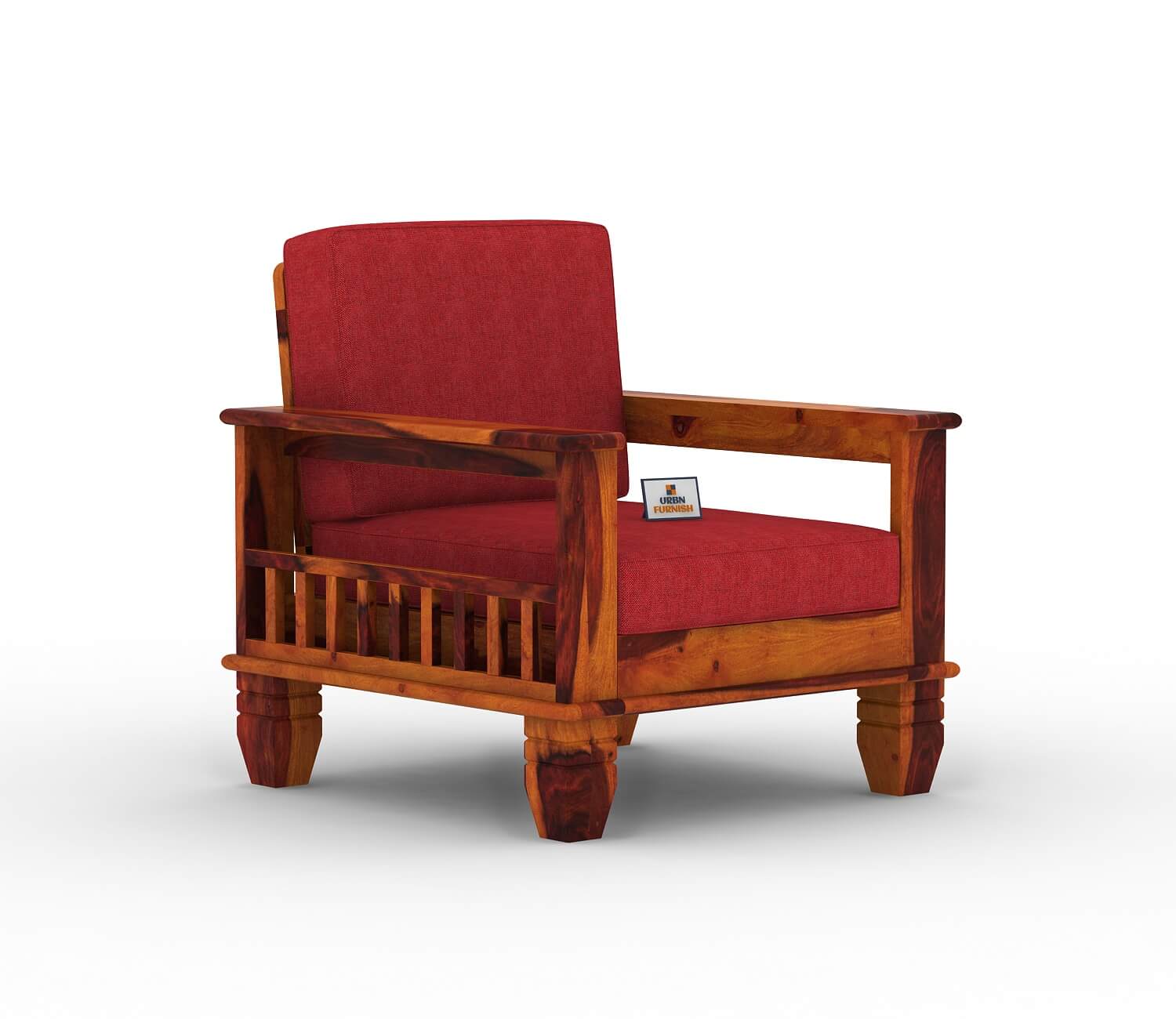 Angelic Wooden 3+1+1 Sofa Set - Urbnfurnish