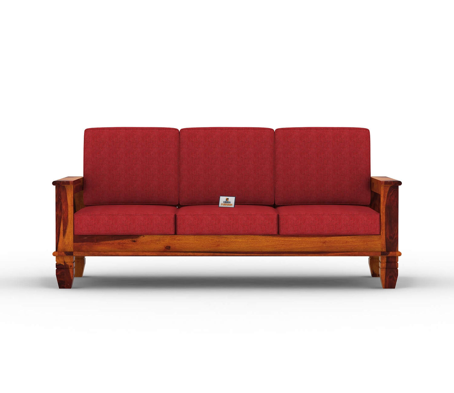 Angelic Wooden 3+1+1 Sofa Set - Urbnfurnish