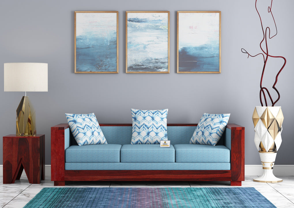 Brume Wooden 3+1+1 Sofa Set - Urbnfurnish