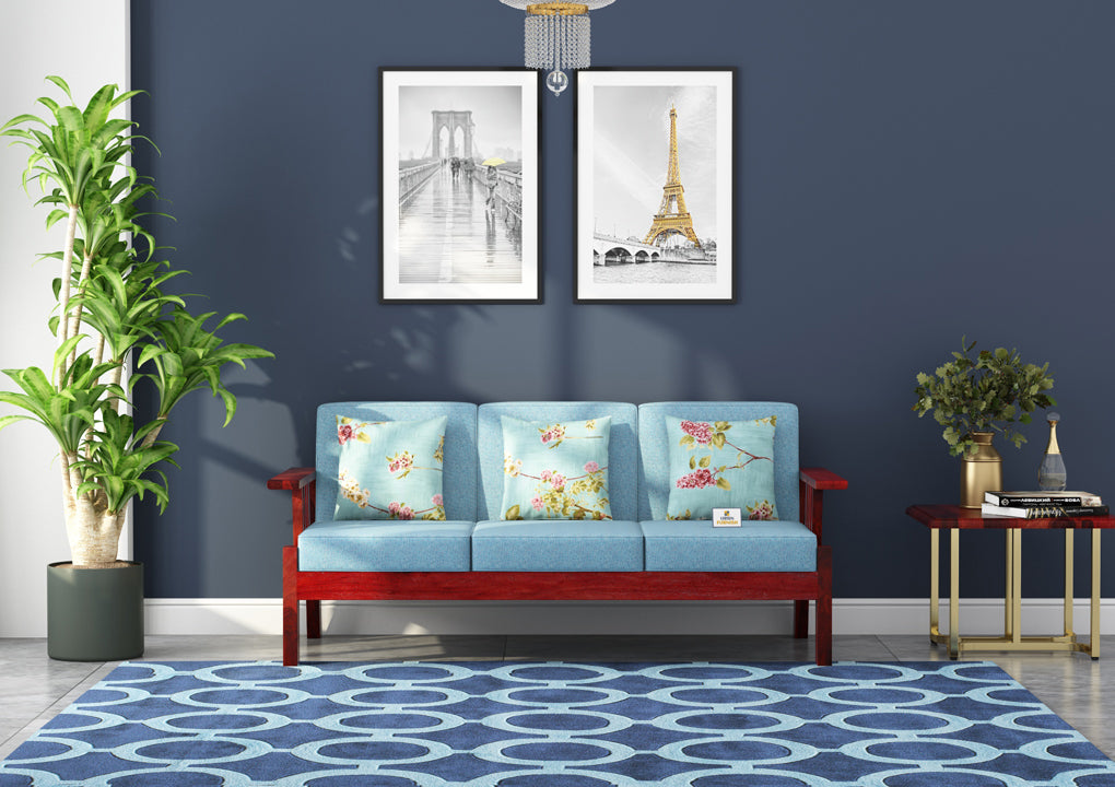 Beamish Wooden 3+1+1 Sofa Set - Urbnfurnish