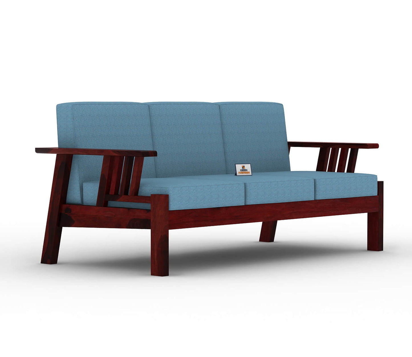 Beamish Wooden 3+1+1 Sofa Set - Urbnfurnish