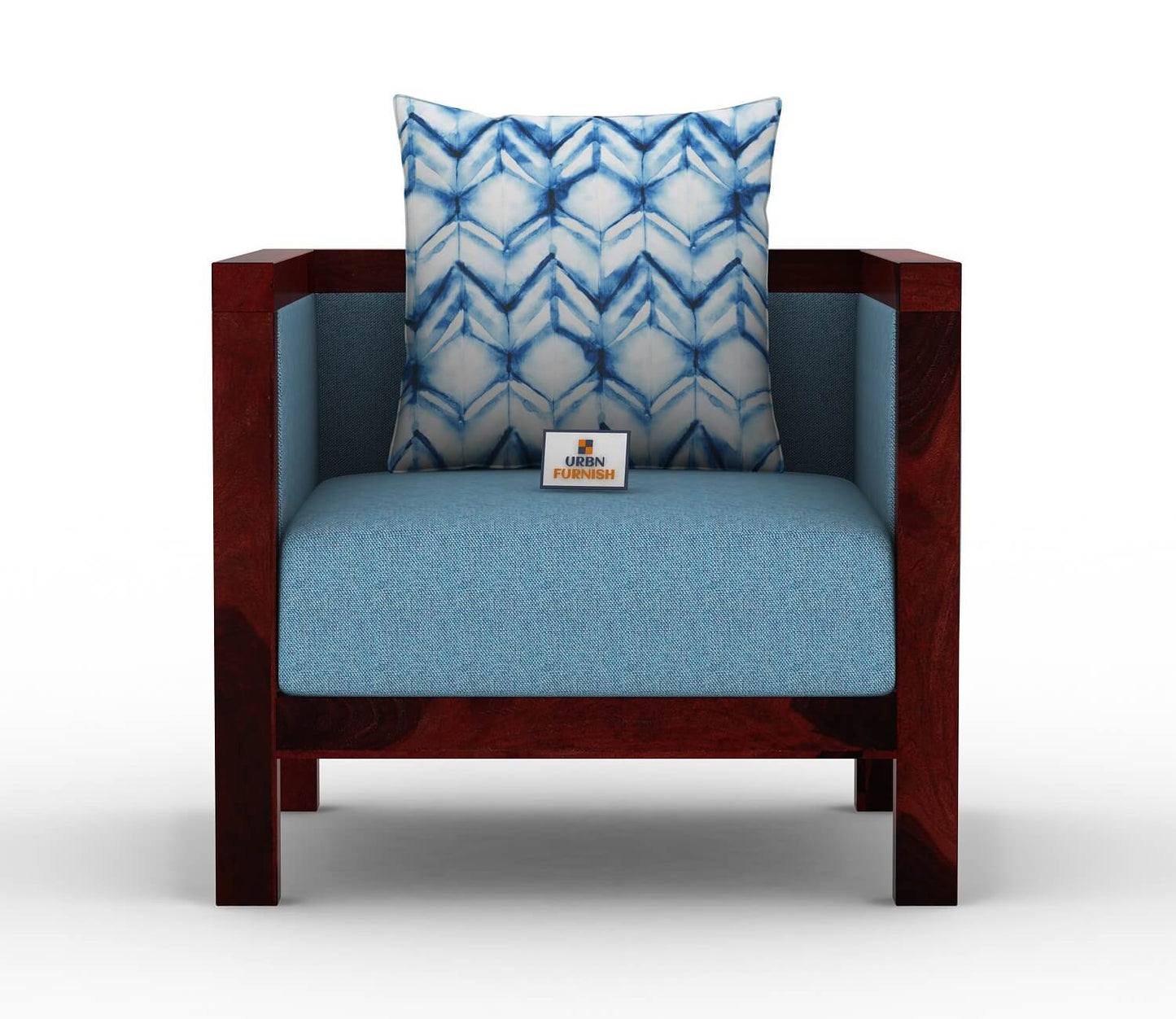 Dallas Wooden 3+1+1 Sofa Set - Urbnfurnish
