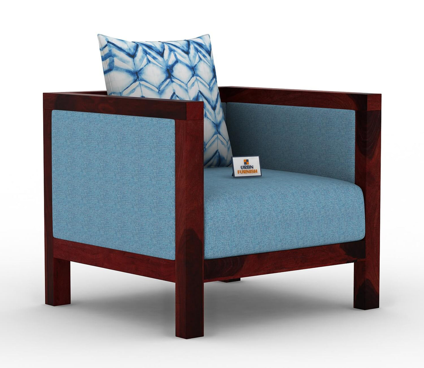Dallas Wooden 3+1+1 Sofa Set - Urbnfurnish