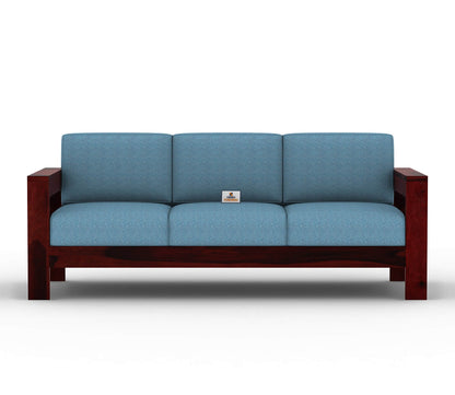Carlotta With Side Magazine Wooden 3+1+1 Sofa Set - Urbnfurnish