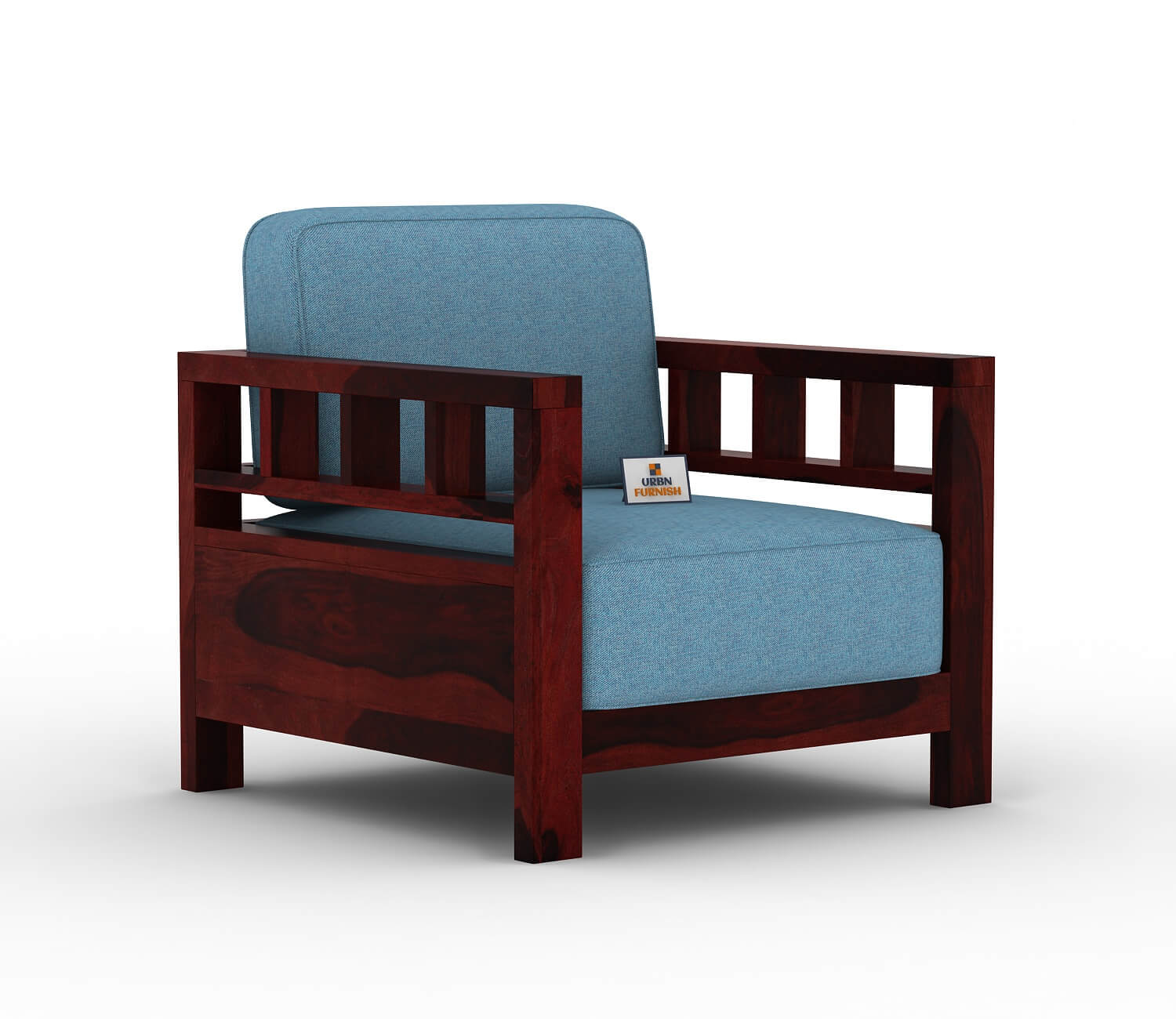 Drake Wooden 3+1+1 Sofa Set - Urbnfurnish