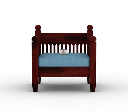 Ruby Wooden 3+1+1 Sofa Set - Urbnfurnish