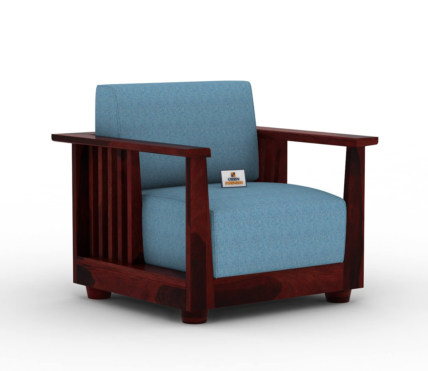Olson Wooden 3+1+1 Sofa Set - Urbnfurnish
