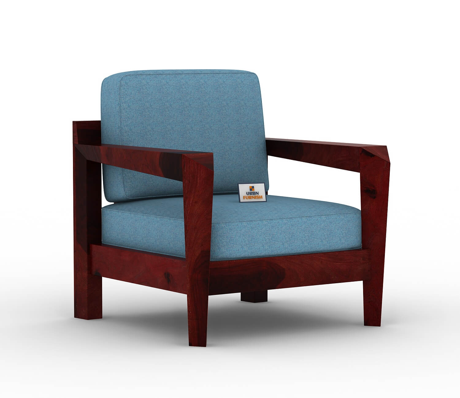 Hampton Wooden 3+1+1 Sofa Set - Urbnfurnish