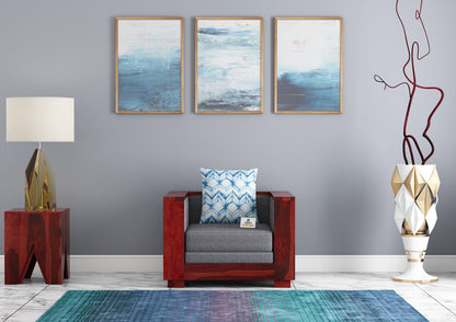 Brume Wooden 3+1+1 Sofa Set - Urbnfurnish