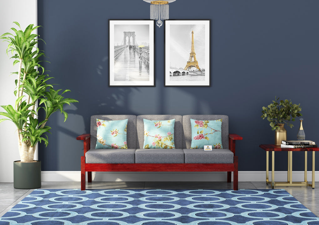 Beamish Wooden 3+1+1 Sofa Set - Urbnfurnish