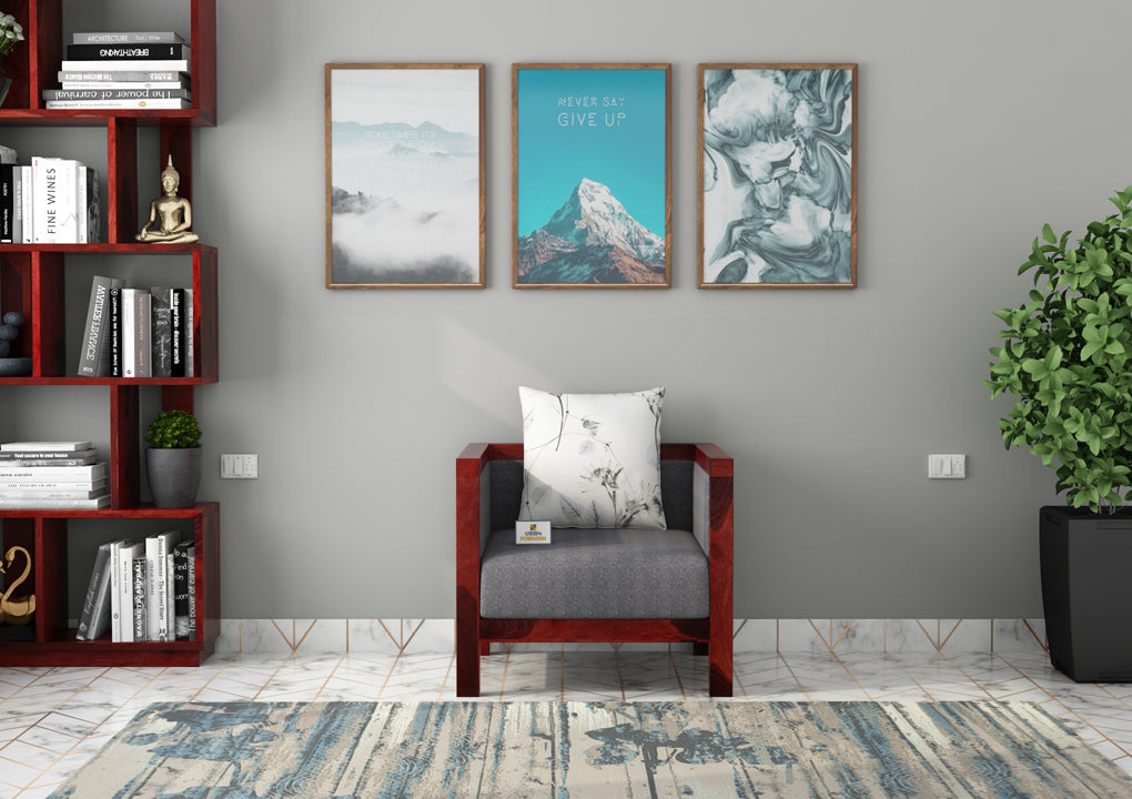 Dallas Wooden 3+1+1 Sofa Set - Urbnfurnish