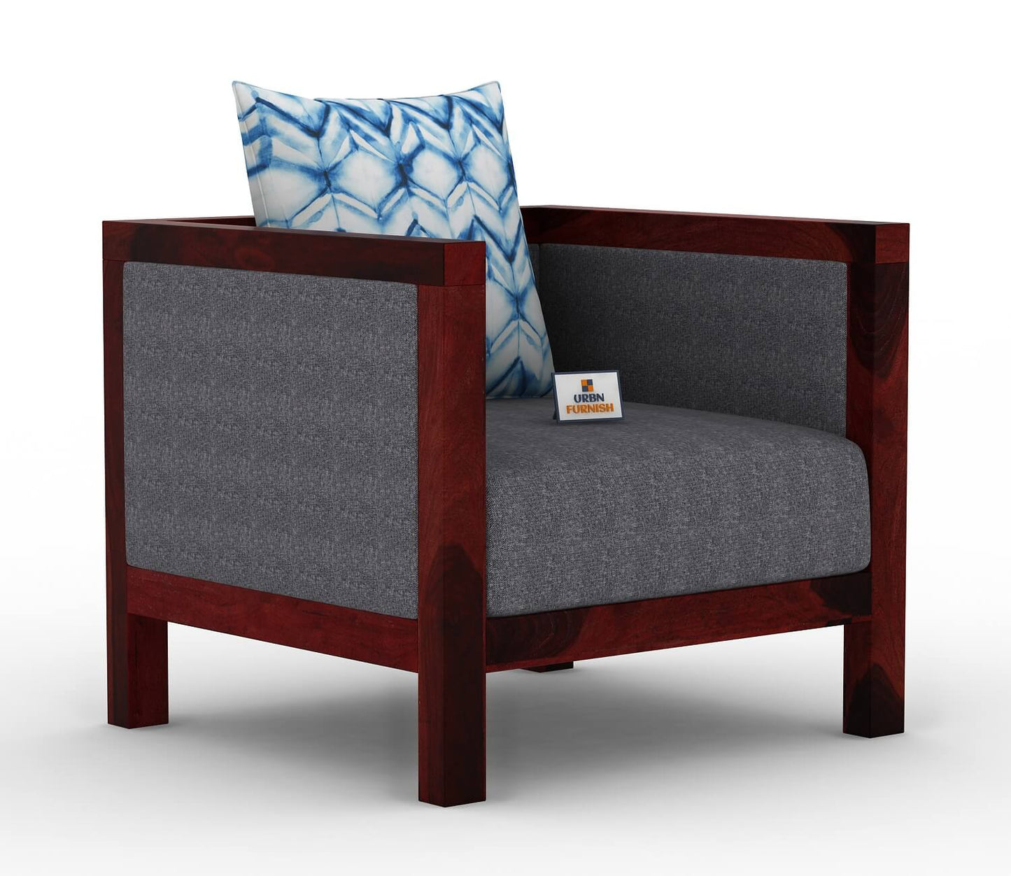 Dallas Wooden 3+1+1 Sofa Set - Urbnfurnish