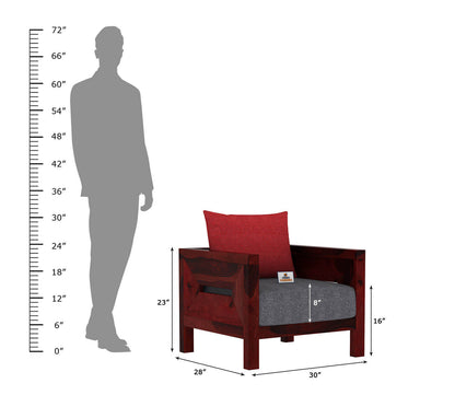 Stamford Wooden 3+1+1 Sofa Set - Urbnfurnish