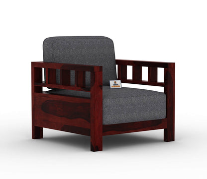 Drake Wooden 3+1+1 Sofa Set - Urbnfurnish