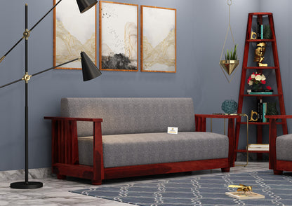 Olson Wooden 3+1+1 Sofa Set - Urbnfurnish