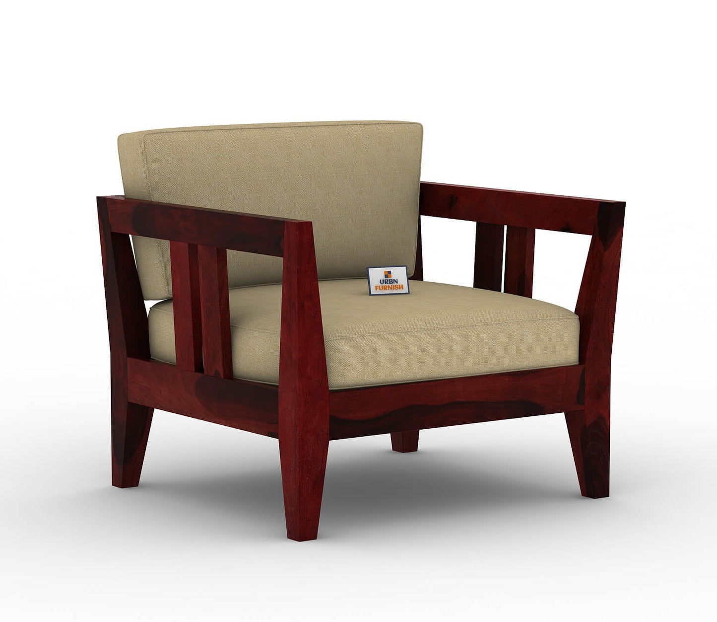 Sacby Wooden 3+1+1 Sofa Set - Urbnfurnish