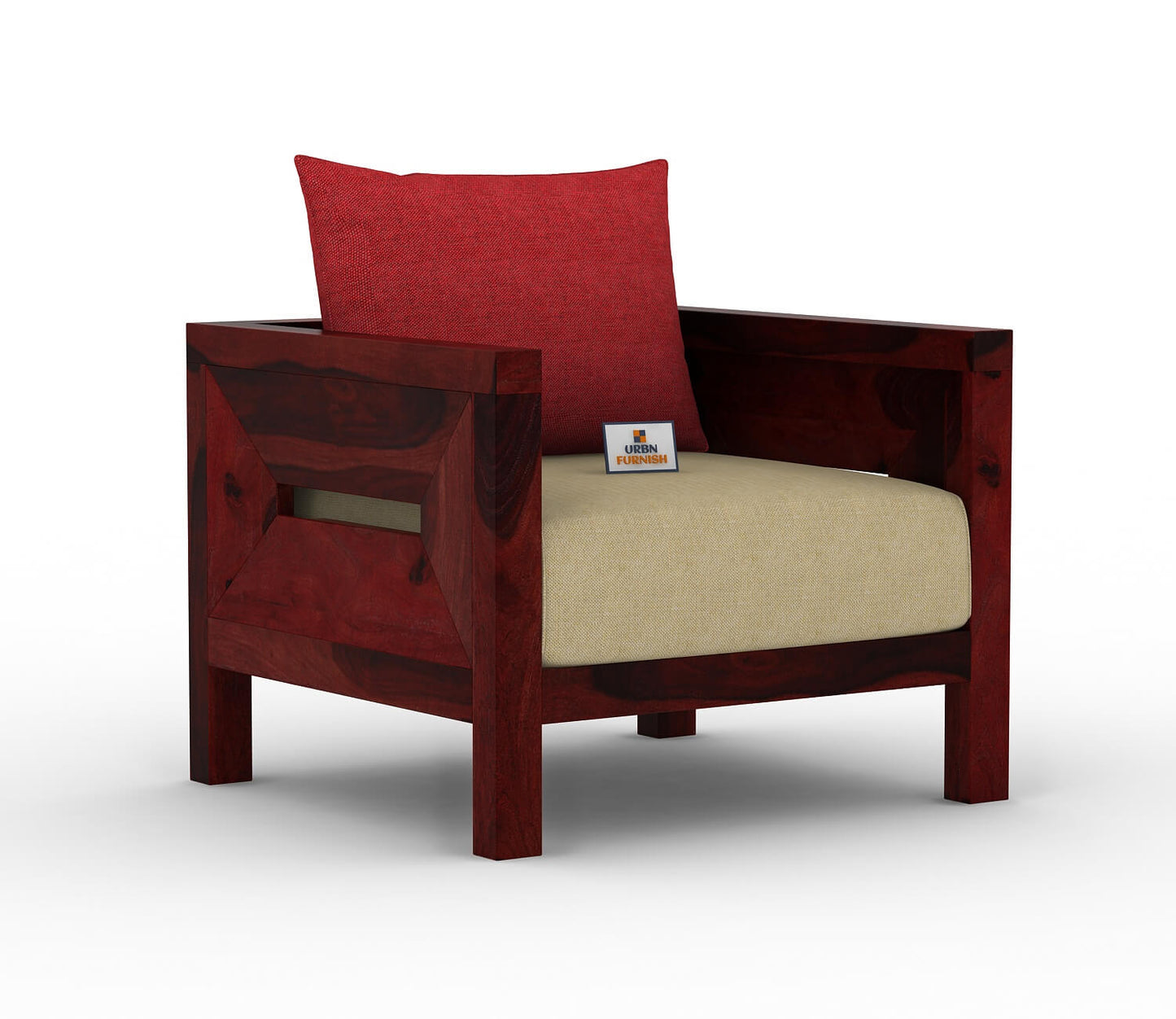 Stamford Wooden 3+1+1 Sofa Set - Urbnfurnish