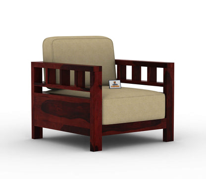 Drake Wooden 3+1+1 Sofa Set - Urbnfurnish