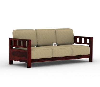 Drake Wooden 3+1+1 Sofa Set - Urbnfurnish
