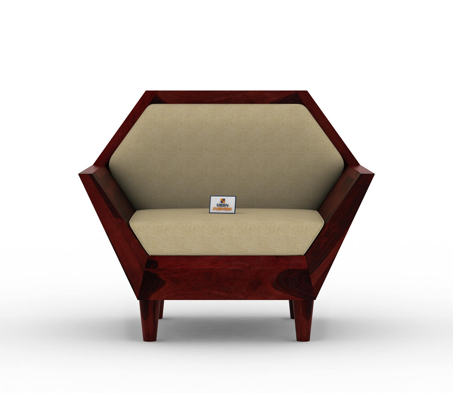 Jones Wooden 3+1+1 Sofa Set - Urbnfurnish