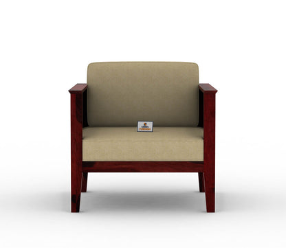 Venice Wooden 3+1+1 Sofa Set - Urbnfurnish