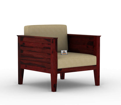 Venice Wooden 3+1+1 Sofa Set - Urbnfurnish