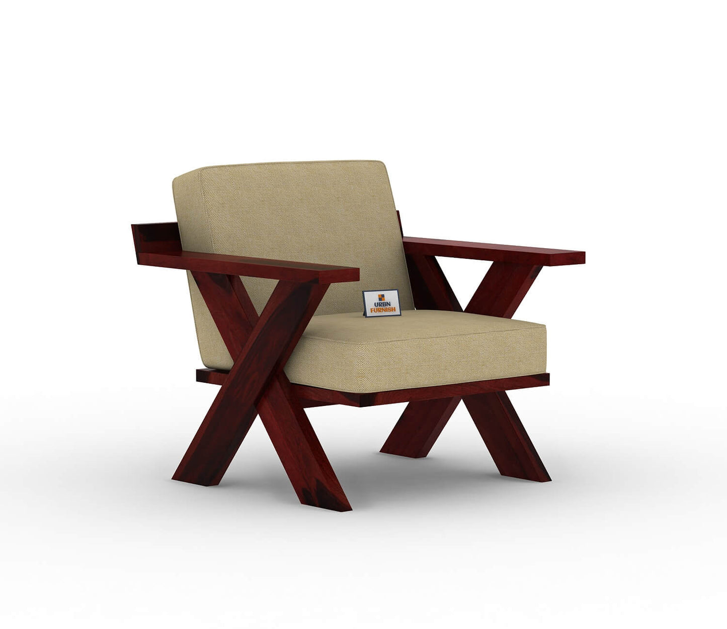 Lewis Wooden 3+1+1 Sofa Set - Urbnfurnish