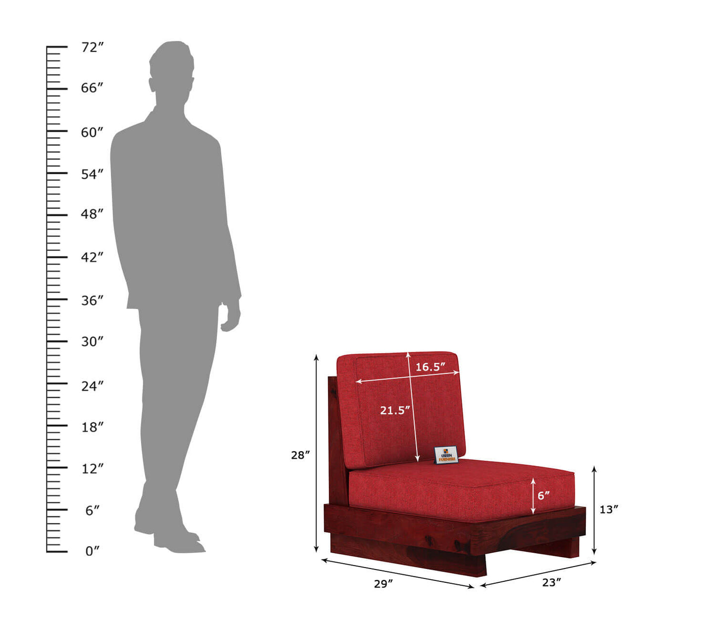 Finlauy Wooden 3+1+1 Sofa Set - Urbnfurnish