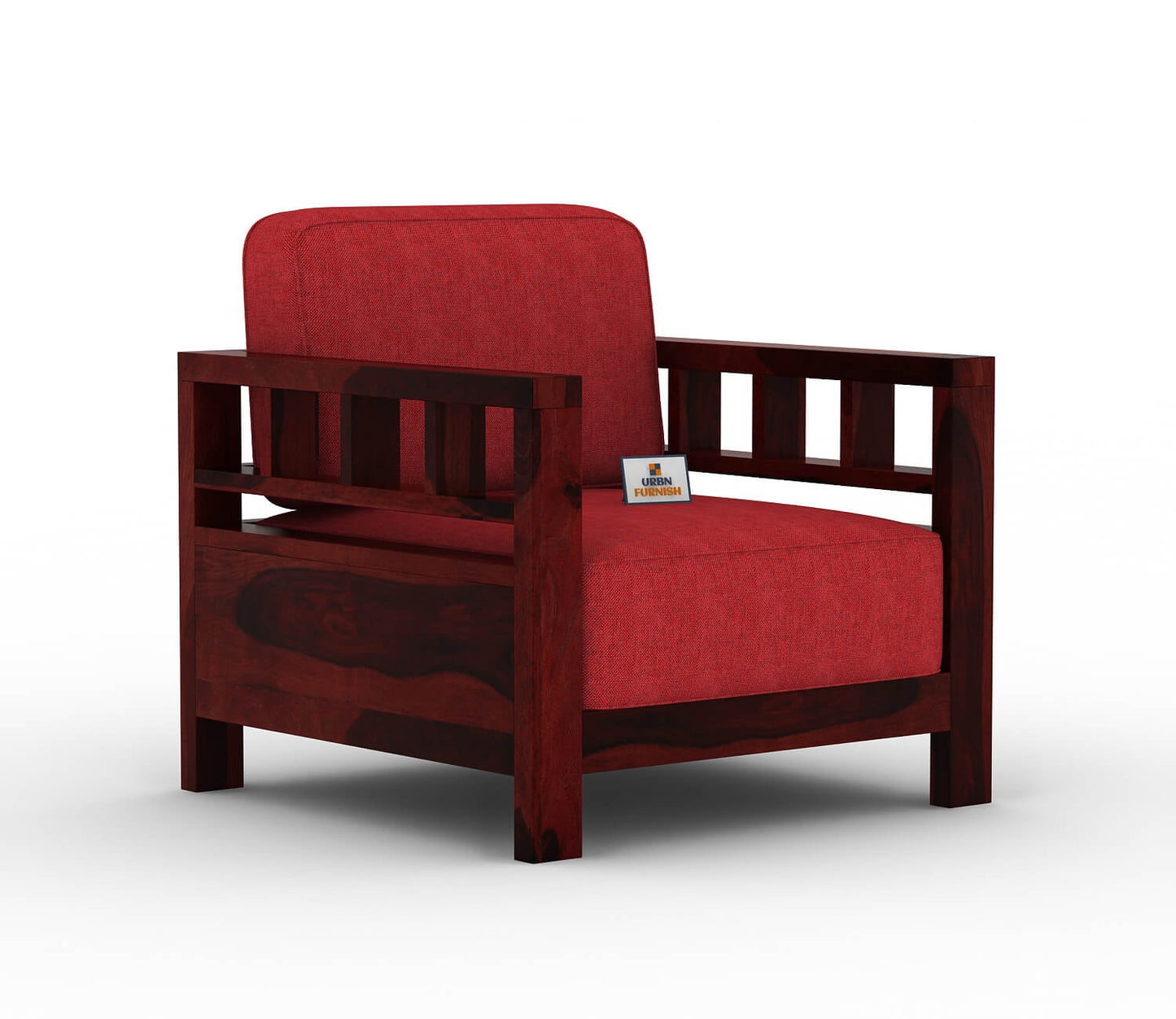 Drake Wooden 3+1+1 Sofa Set - Urbnfurnish