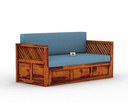 Petrichor Wooden Sofa Cum Bed - Urbnfurnish