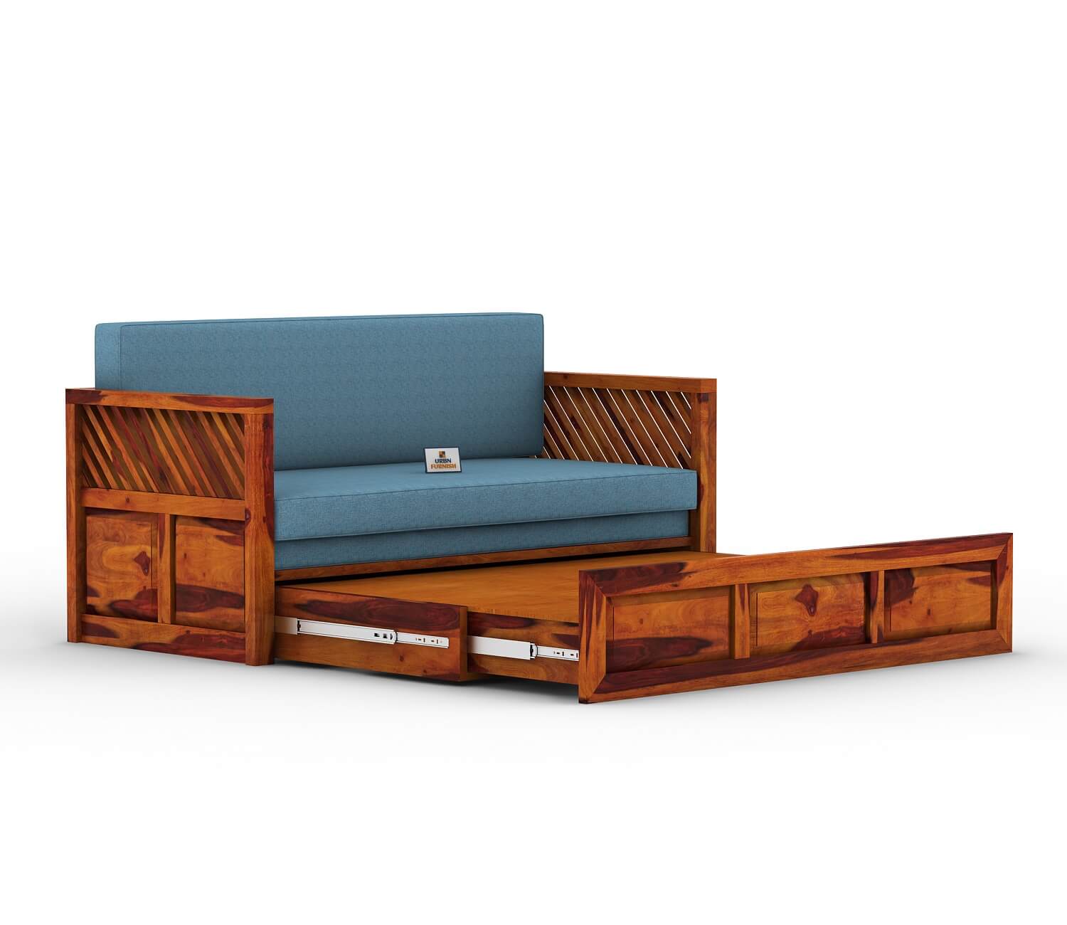 Petrichor Wooden Sofa Cum Bed - Urbnfurnish